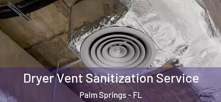  Dryer Vent Sanitization Service Palm Springs - FL